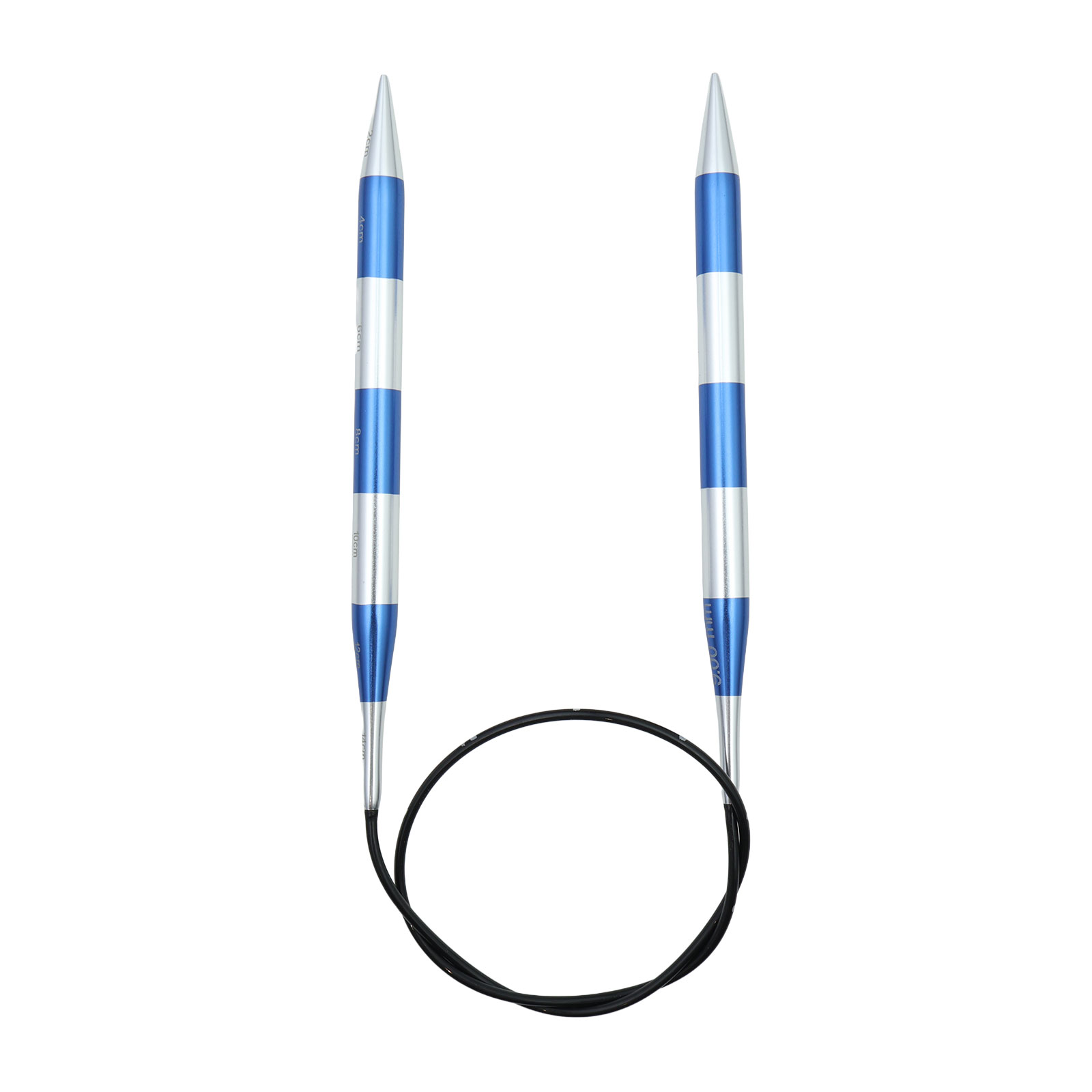 KnitPro 42077 Smartsix Rondbreinaalden 60cm (Blauw) 9.00mm - Kaart