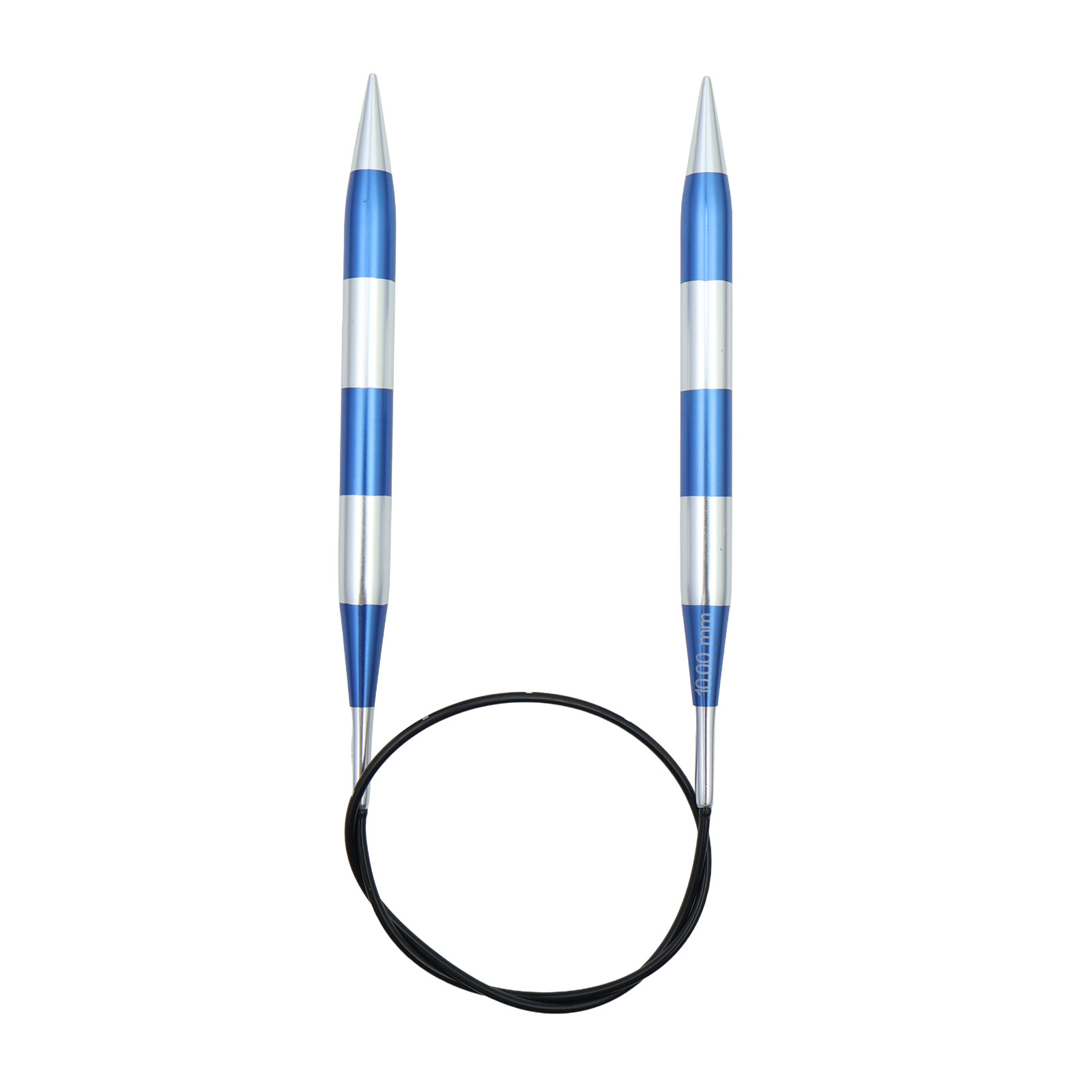 KnitPro 42078 Smartsix Rondbreinaalden 60cm (Blauw) 10.00mm - Kaart