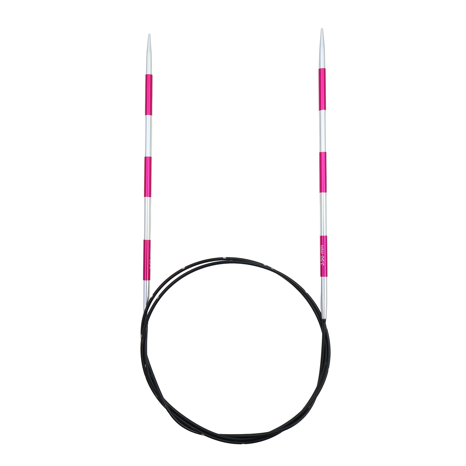 KnitPro 42107 Smartsix Rondbreinaalden 100 cm (Roze) 3,50 mm - Kaart