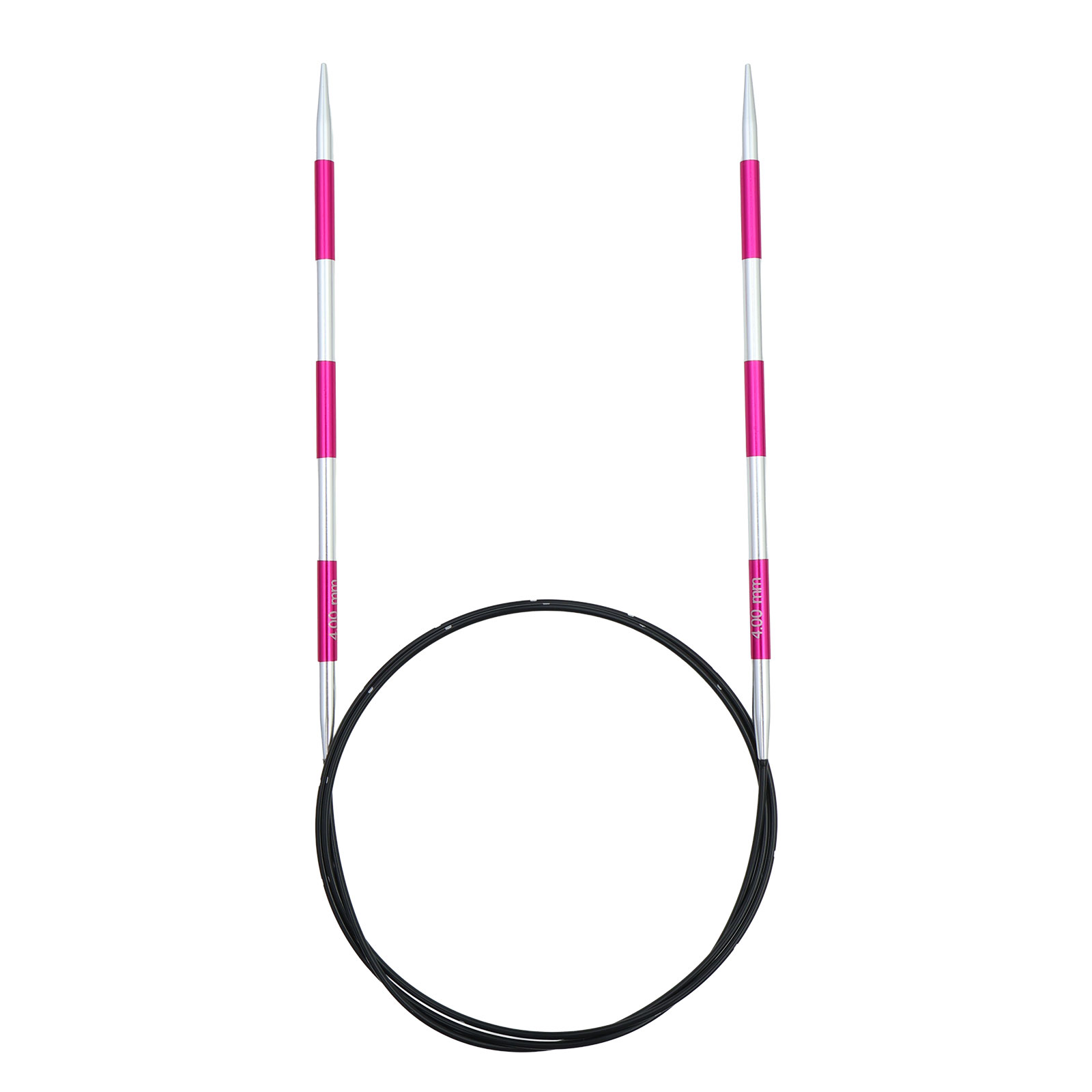 KnitPro 42109 Smartsix Rondbreinaalden 100 cm (Roze) 4,00 mm - Kaart