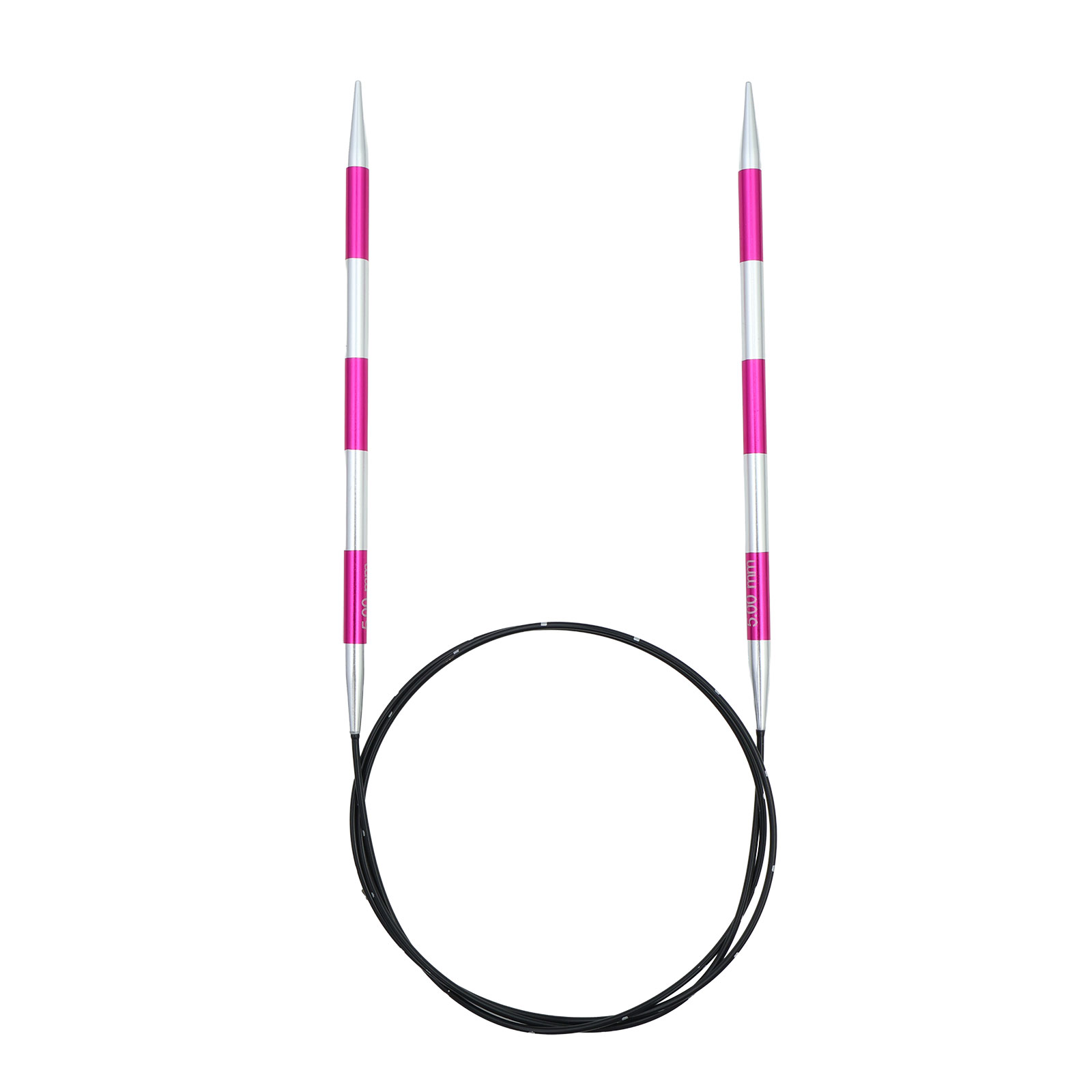 KnitPro 42111 Smartsix Rondbreinaalden 100 cm (Roze) 5,00 mm - Kaart