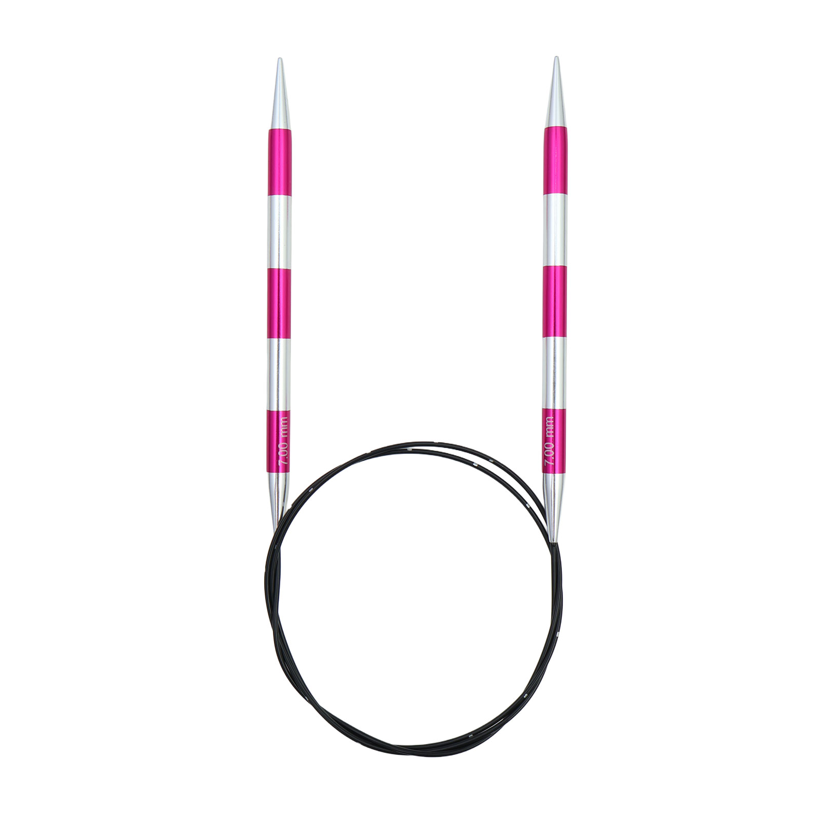 KnitPro 42115 Smartsix Rondbreinaalden 100 cm (Roze) 7,00 mm - Kaart