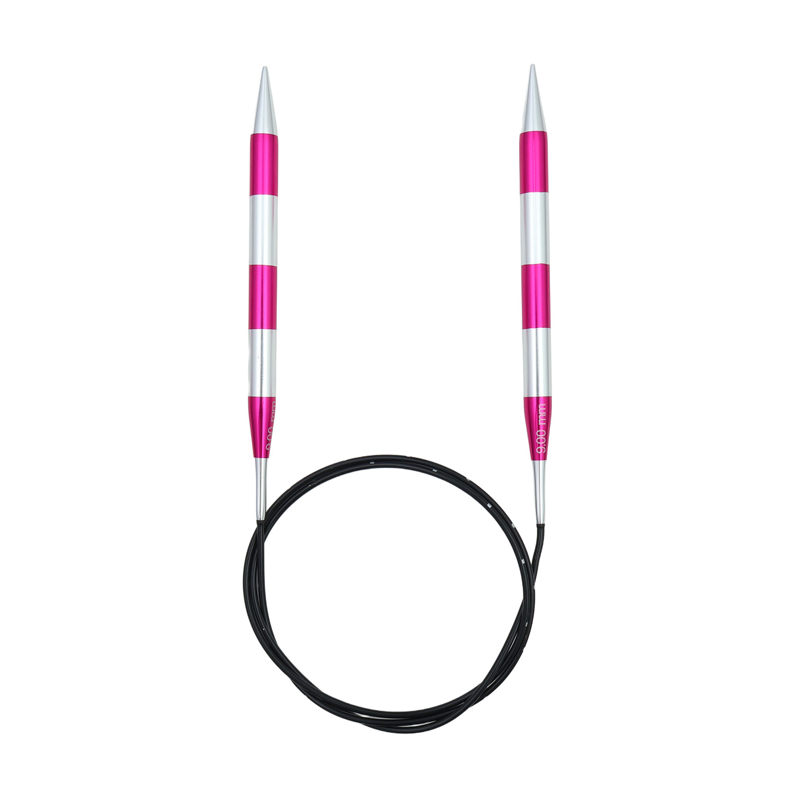 KnitPro 42117 Smartsix Rondbreinaalden 100 cm (Roze) 9,00 mm - Kaart