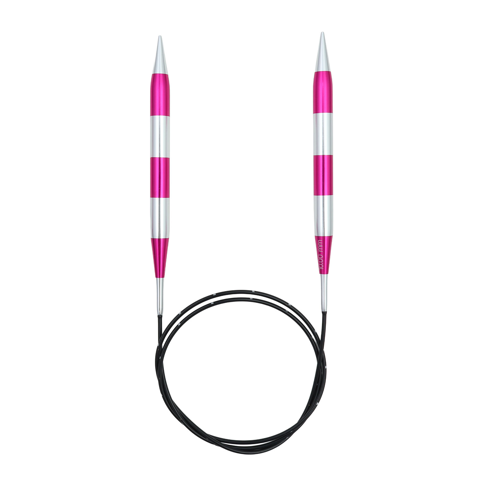 KnitPro 42118 Smartsix Rondbreinaalden 100cm (Roze) 10.00mm - Kaart