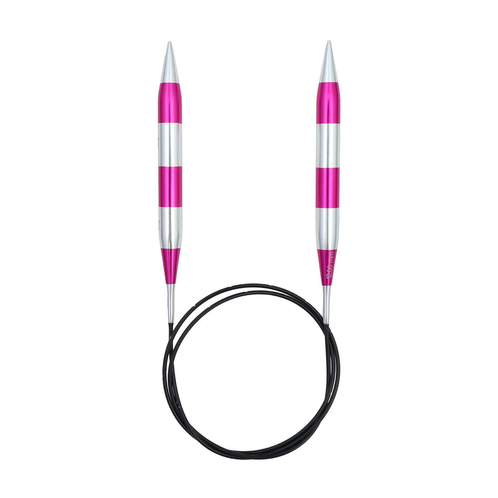 KnitPro 42119 Smartsix Rondbreinaalden 100 cm (Roze) 12,00 mm - Kaart