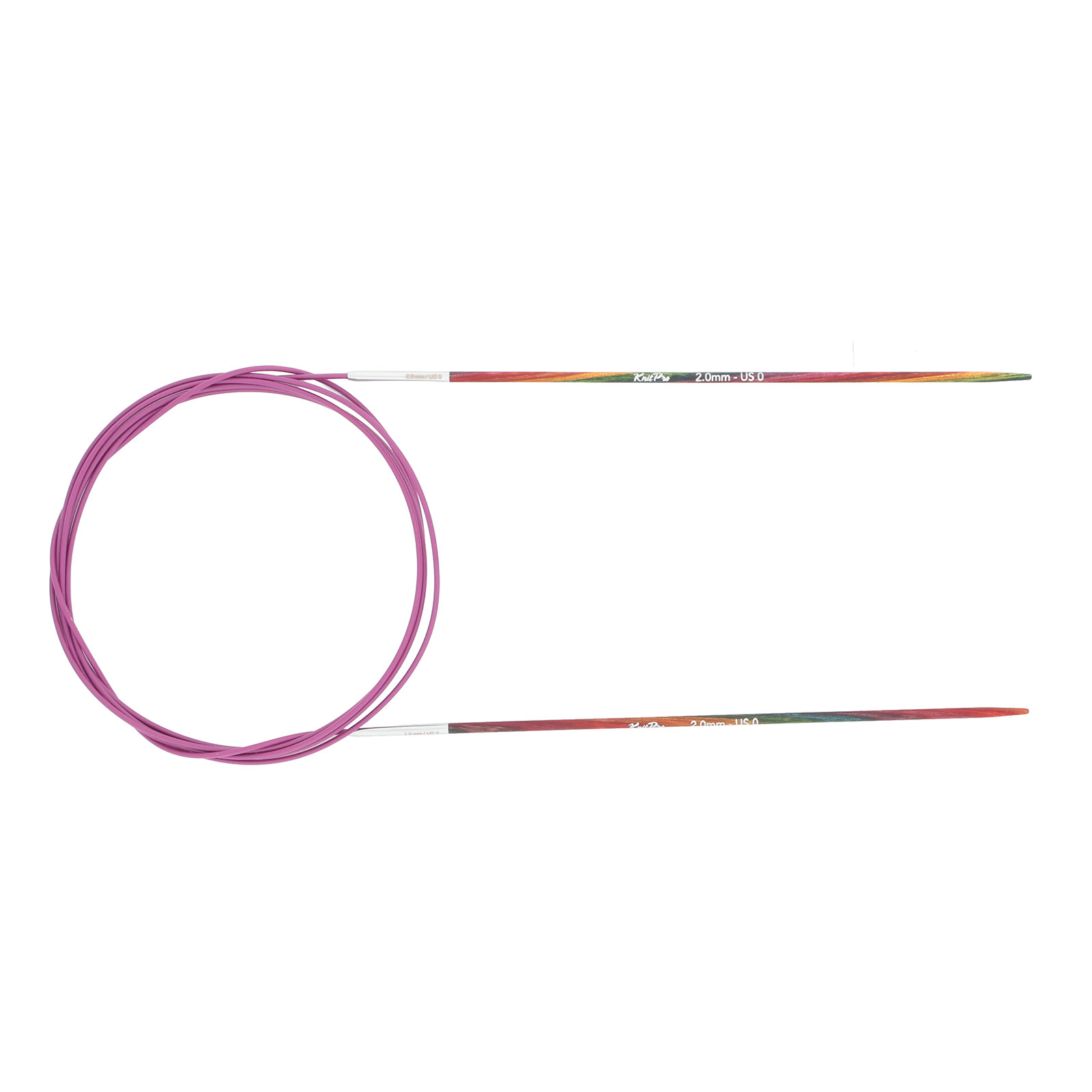 Knitpro Symfonie 2 rondbreinaalden 150cm 2mm - Kaart