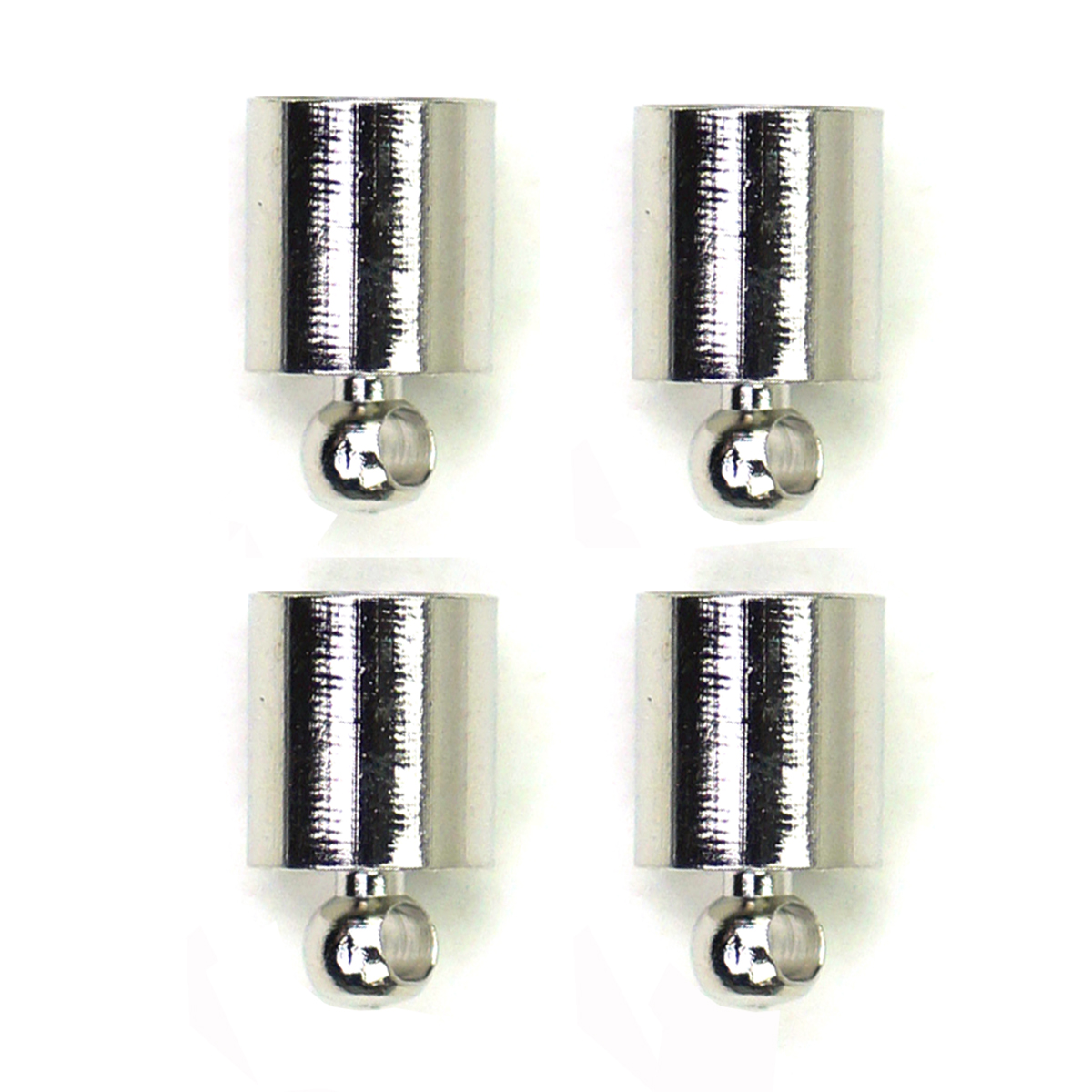 Kumihimo 045.1012 Eindkap sluiting platinum 5mm - 6 stuks - Kaart