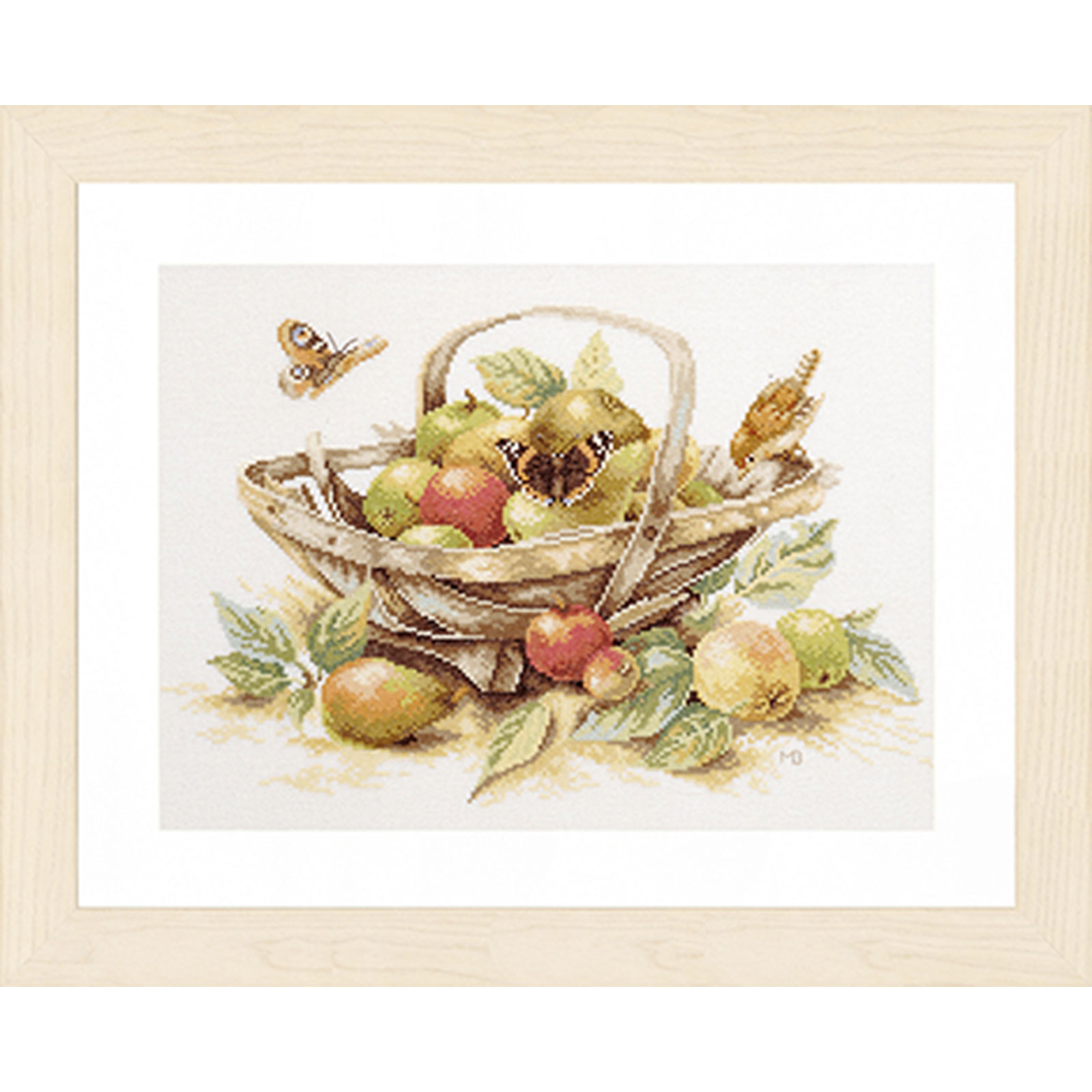 Lanarte PN-0007960 Borduurpakket telpatroon Mand met appels  ca. 39 x 29 cm - STUK