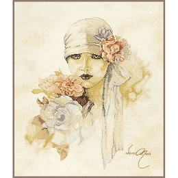 Lanarte PN-0007972 Borduurpakket telpatroon Sara Moon ca. 33 x 38 cm - STUK