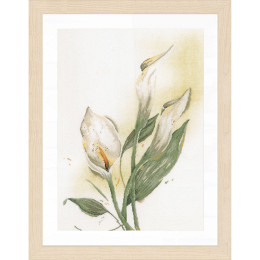Lanarte PN-0008015 Borduurpakket telpatroon Calla Lily ca. 50 x 60 cm - STUK