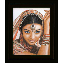 Lanarte PN-0008160 Borduurpakket telpatroon Indische vrouw ca. 39 x 49 cm - STUK
