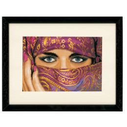 Lanarte PN-0021221 Borduurpakket telpatroon Oosterse mysterie ca. 27 x 19 cm - STUK