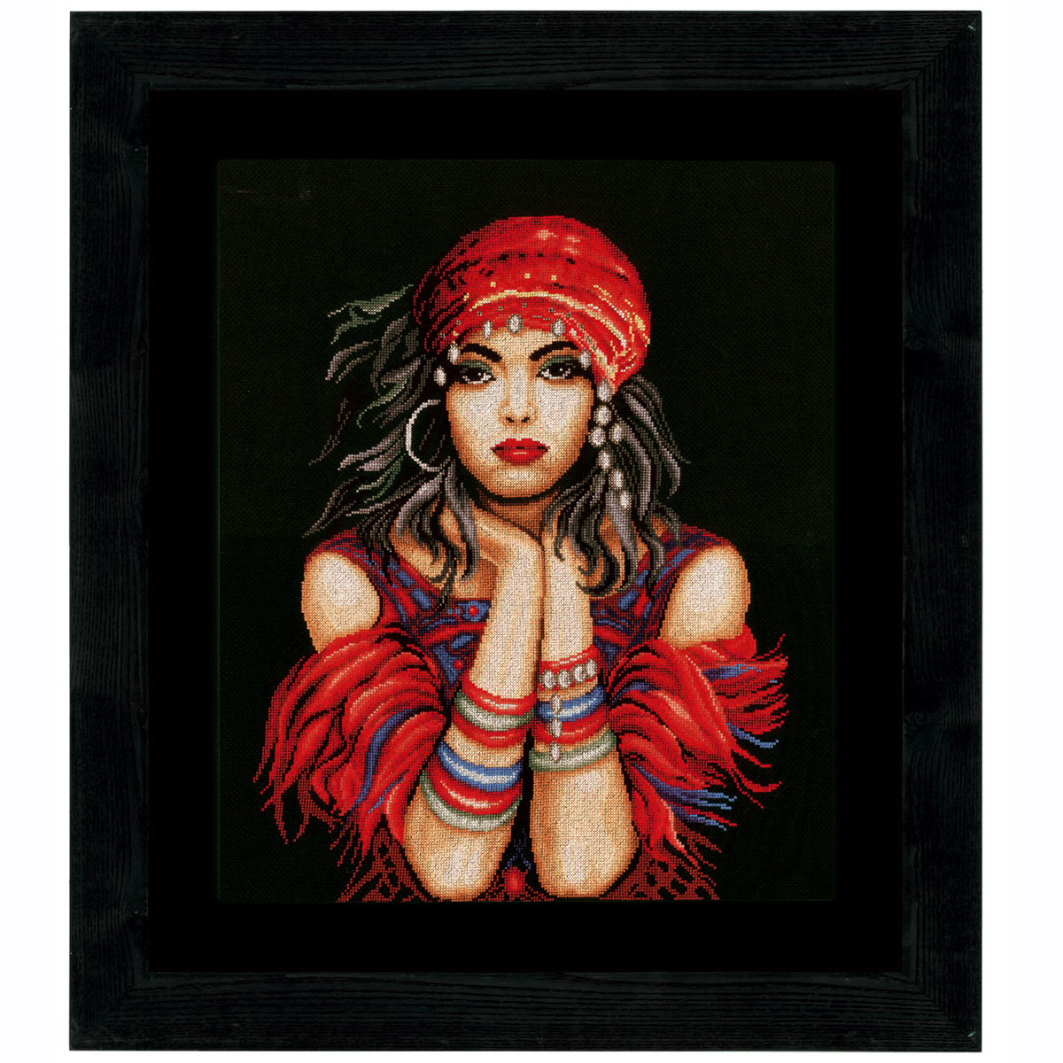 Lanarte PN-0144529 Borduurpakket telpatroon Zigeunerin  ca. 41 x 50 cm - STUK