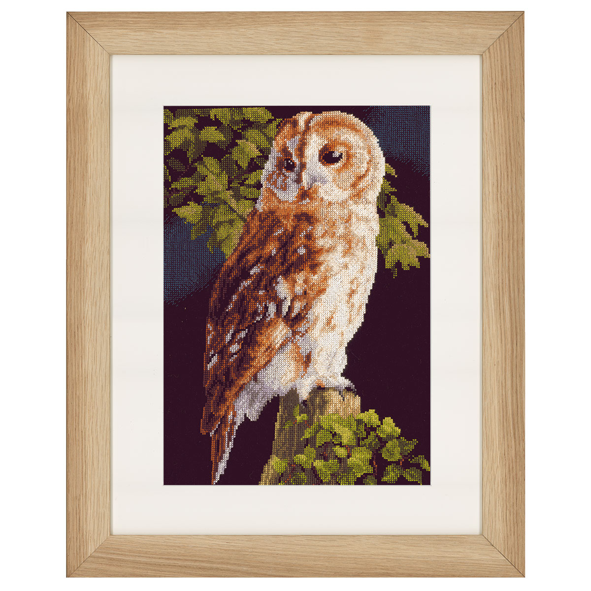 Lanarte PN-0146814 Borduurpakket telpatroon Uil  ca. 24 x 34 cm - STUK