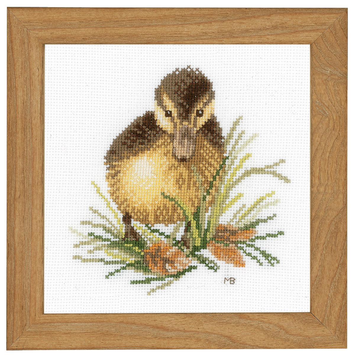 Lanarte PN-0146975 Borduurpakket telpatroon Eendje I  ca. 14 x 14 cm - STUK