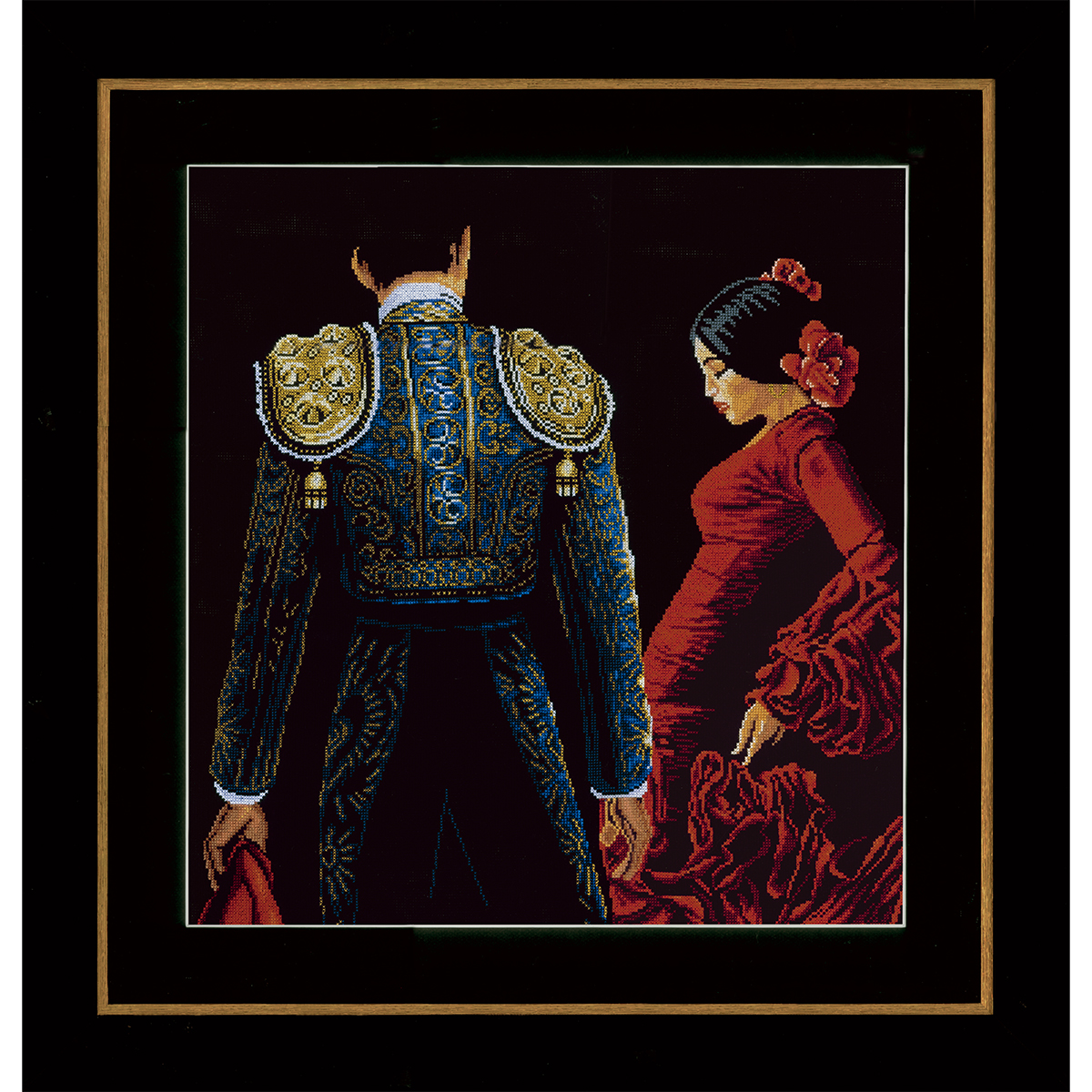 Lanarte PN-0150003 Borduurpakket telpatroon Dansen en passie  ca. 48 x 50 cm - STUK