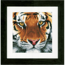 Lanarte PN-0156104 Borduurpakket telpatroon Tijger ca. 35 x 34 cm - STUK