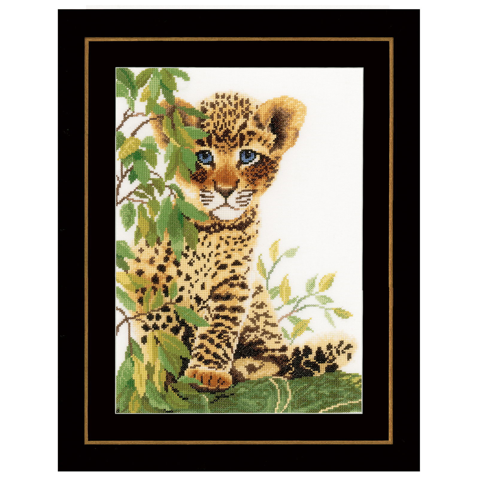 Lanarte PN-0158160 Borduurpakket telpatroon Panterwelp  ca. 24 x 33 cm - STUK