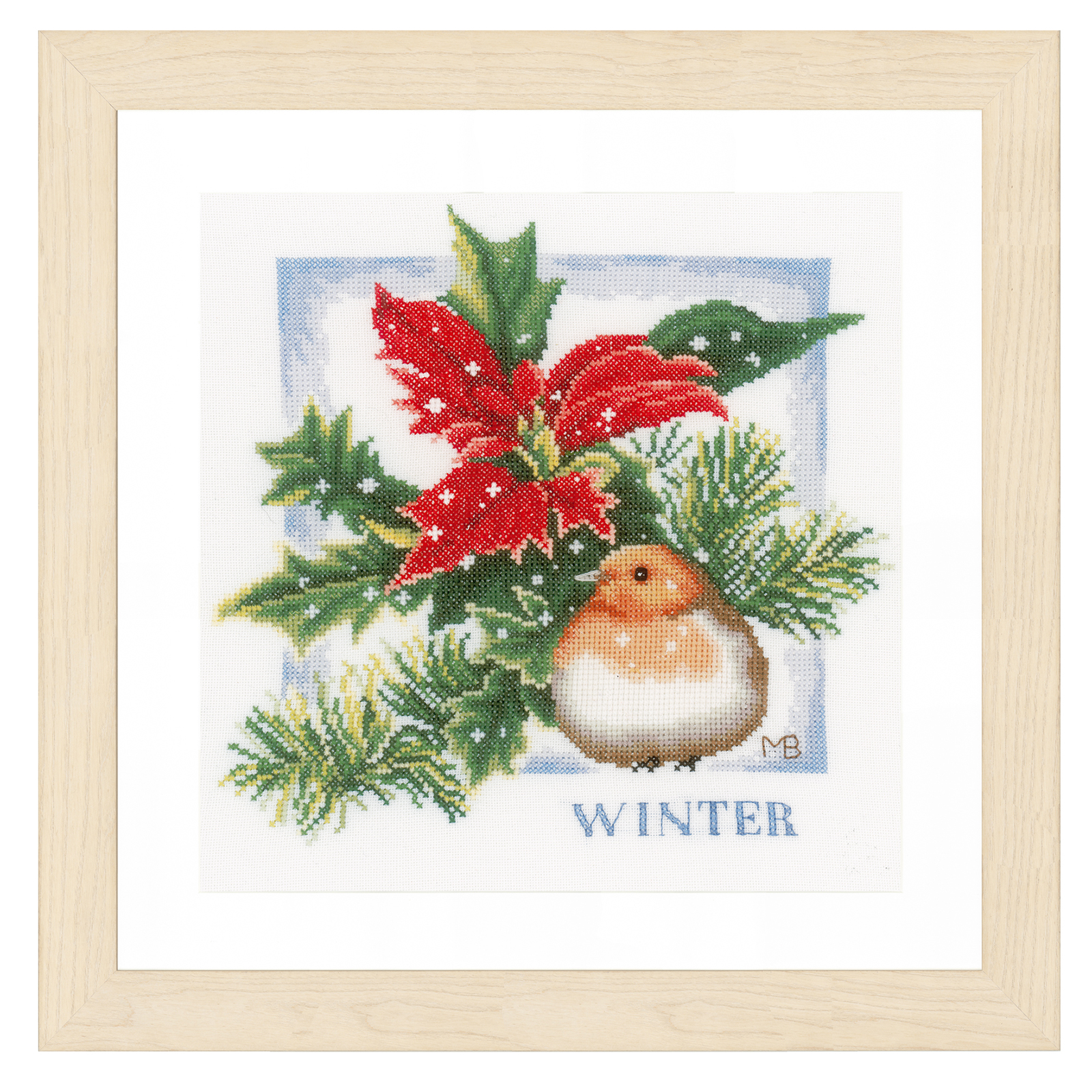 Lanarte PN-0162305 Borduurpakket telpatroon Winter  ca. 25 x 25 cm - STUK