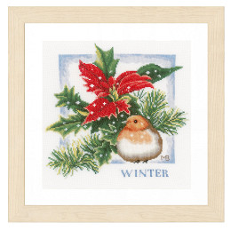 Lanarte PN-0162305 Borduurpakket telpatroon Winter ca. 25 x 25 cm - STUK
