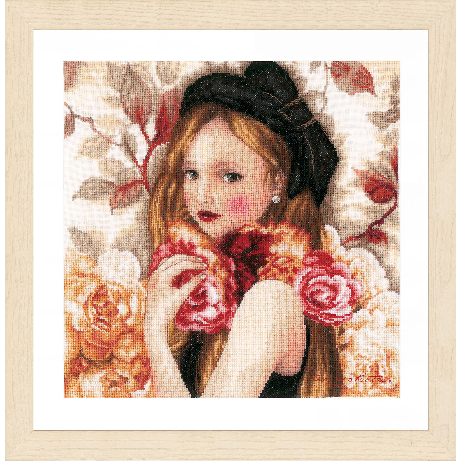 Lanarte PN-0186060 Borduurpakket telpatroon I Hold Roses ca. 32 x 32 cm - STUK