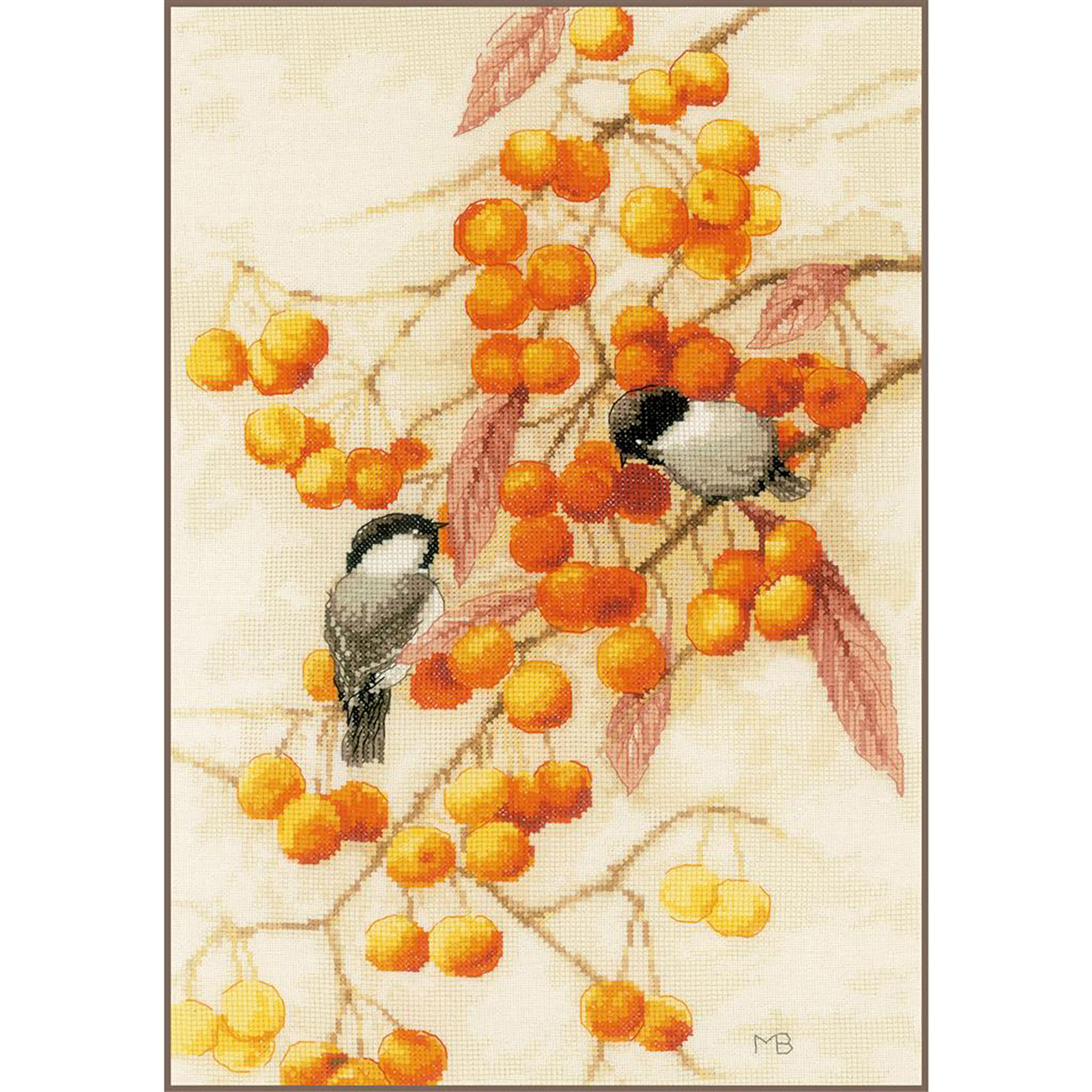 LanArte PN-0201746 Telpakket kit Klein oranje feestje ca. 28x43cm - STUK