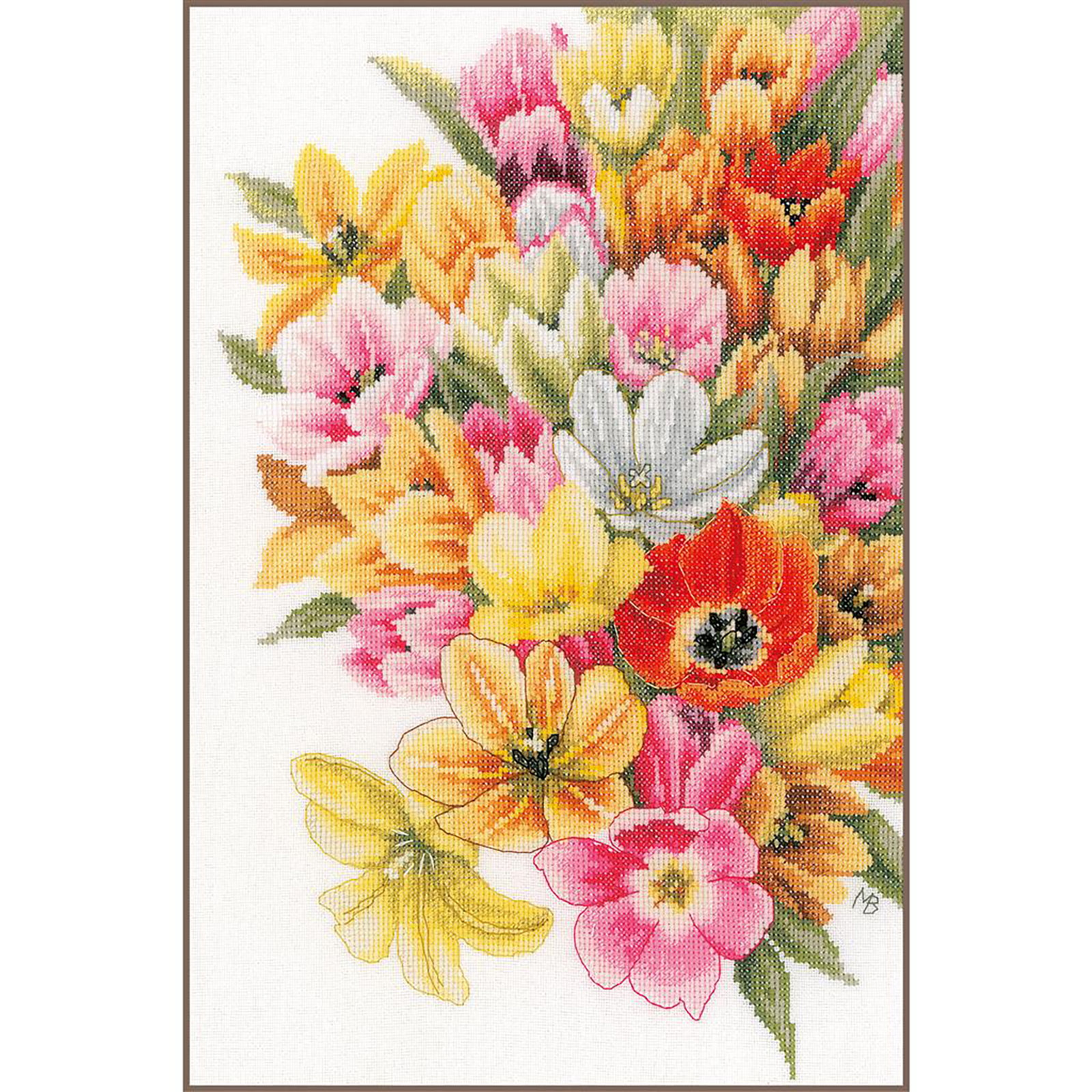 LanArte PN-0202674 Telpakket kit Bedek me met tulpen ca. 28x37cm - STUK