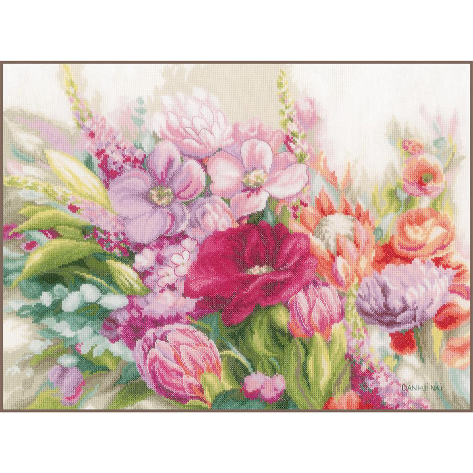Lanarte PN-0205167 Telpakket kit Bright Florals 47x37cm - STUK