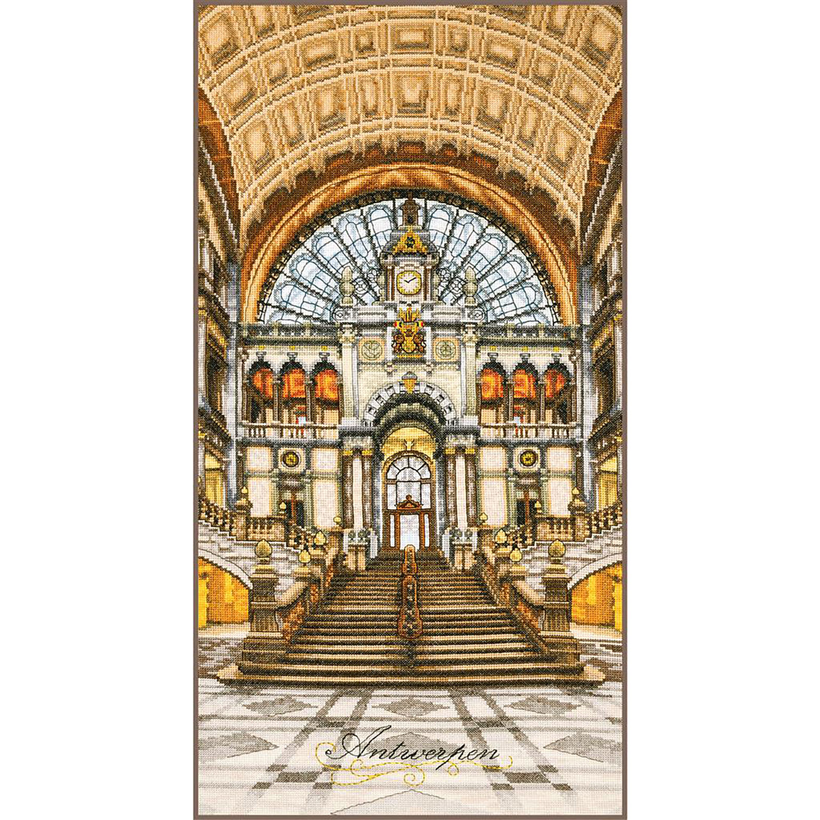 LanArte PN-0206749 Telpakket kit Centraal station van Antwerpen ca. 35x70cm - STUK