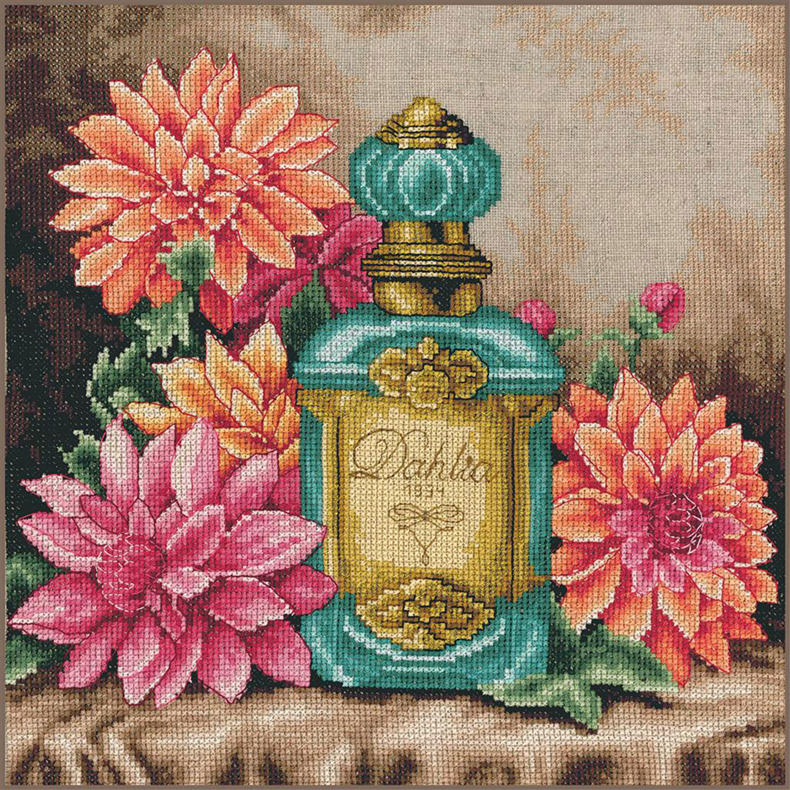 LanArte PN-0206925 Telpakket kit De geur van dahlia ca. 29x29cm - STUK