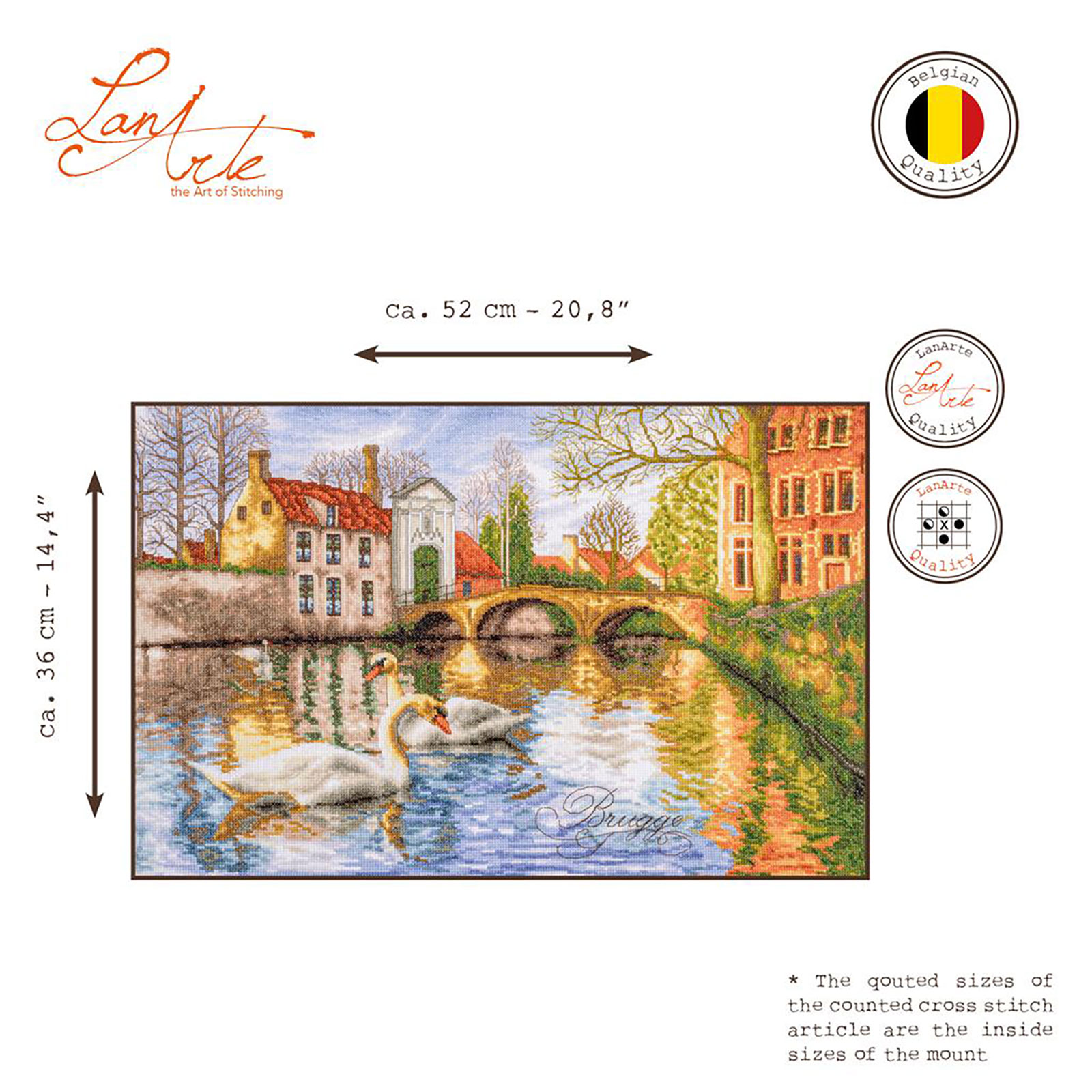 Lanarte PN-0216170 Telpakket kit Brugge 52x36cm - STUK