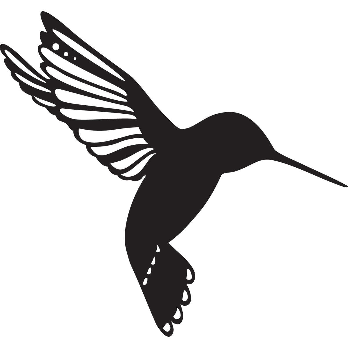 Marabu 0287000000003 Silhouette Sjabloon 15x15 cm 3 little bird - STUK