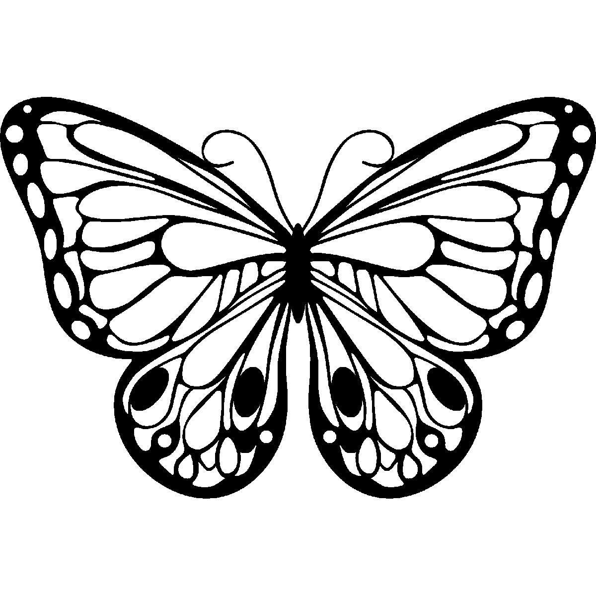 Marabu 0287000000004 Silhouette Sjabloon 15x15 cm 4 romantis butterfly - STUK