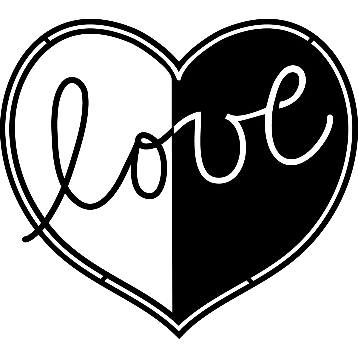 Marabu 0287000000007 Silhouette Sjabloon 15x15 cm 7 love - STUK