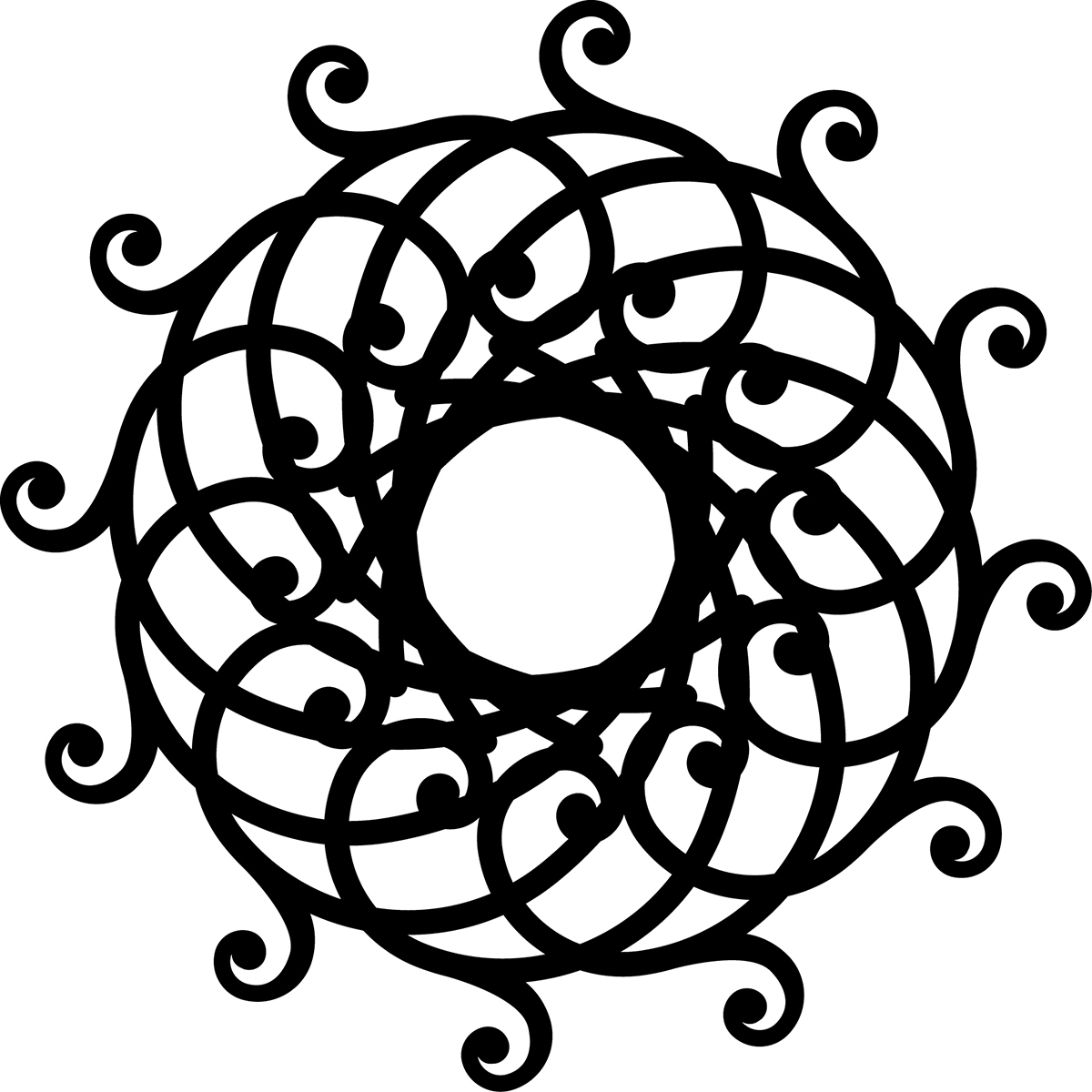 Marabu 0287000000011 Silhouette Sjabloon 15 x 15 cm Mandala - STUK