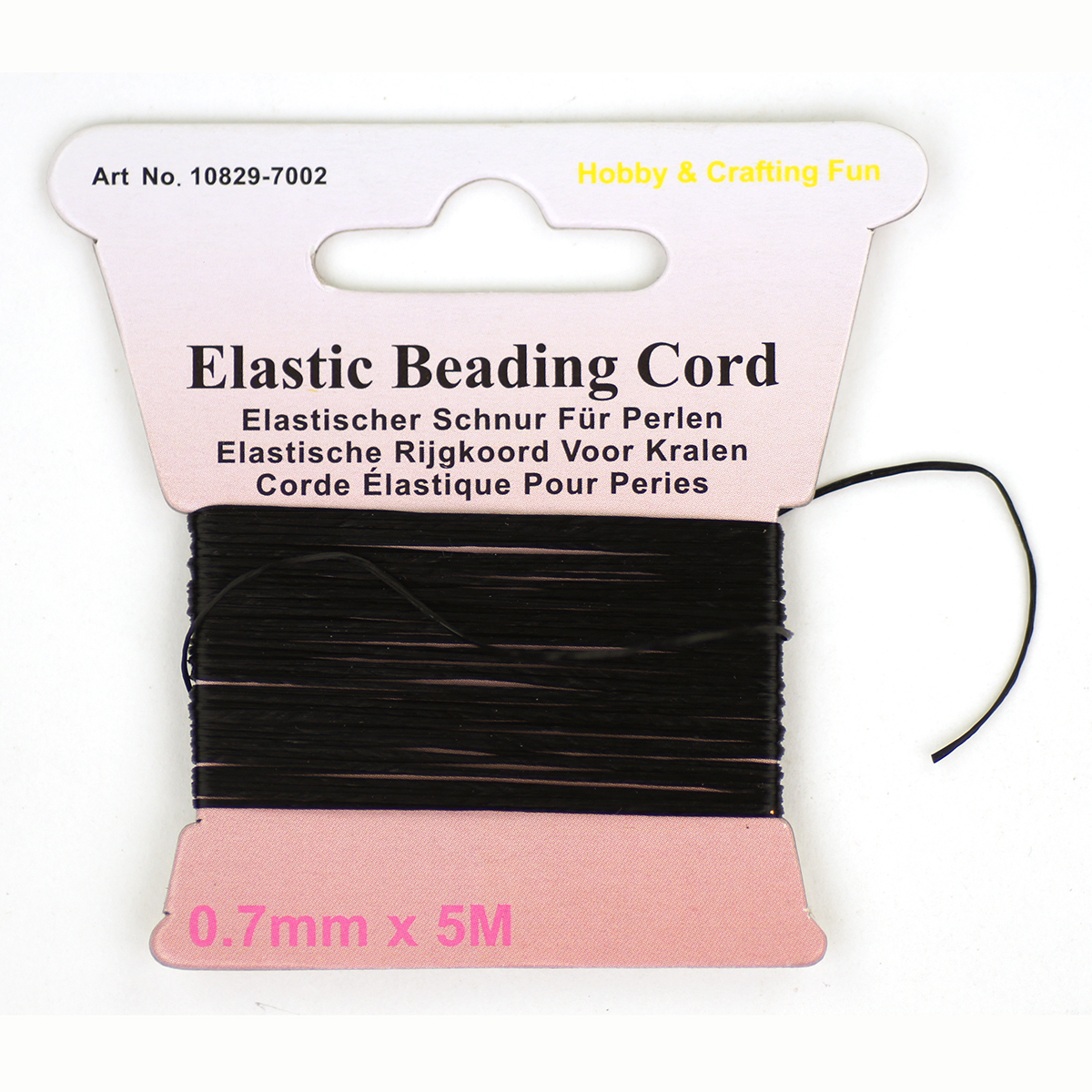 Merkloos 10829.7002 Kralenrijgkoord elastisch 07,mm x 5 meter - Kaart
