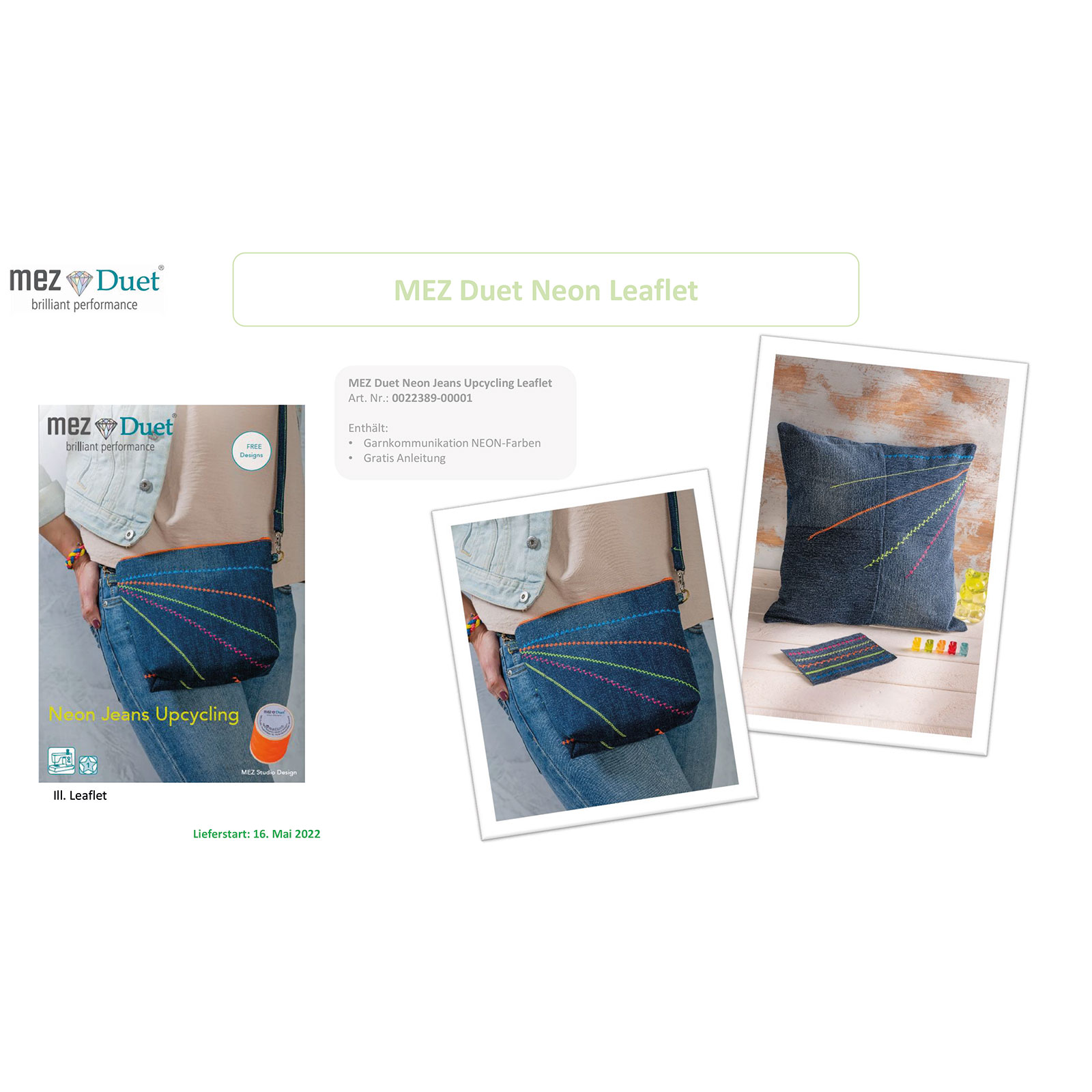 MEZ Duet 0022389-00001 Neon Jeans Upcycling Flyer - STUK