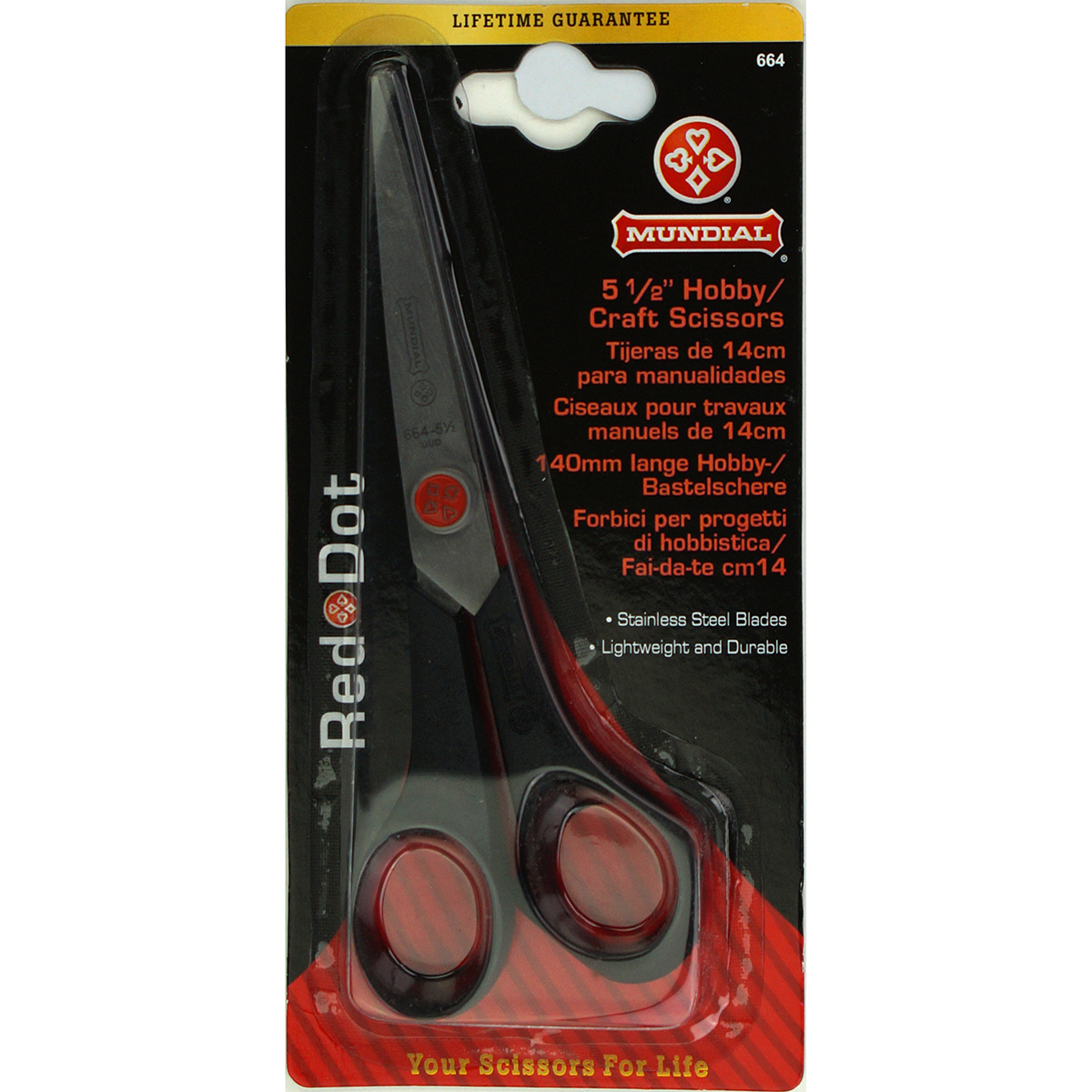 Mundial 664 Borduurschaar 14 cm 5.5 inch - Kaart