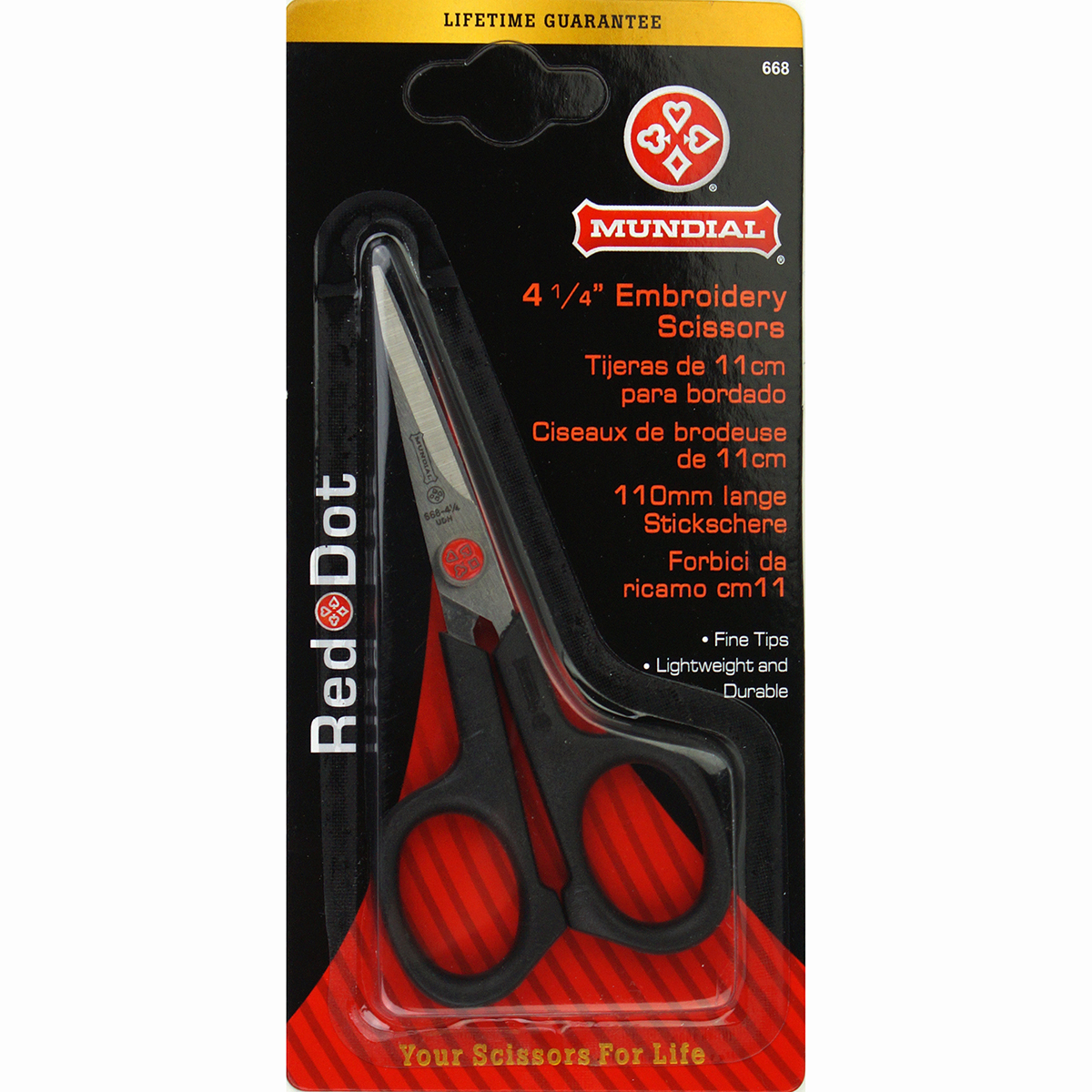 Mundial 668 Borduurschaar 10,8 cm 4.25 inch - Kaart