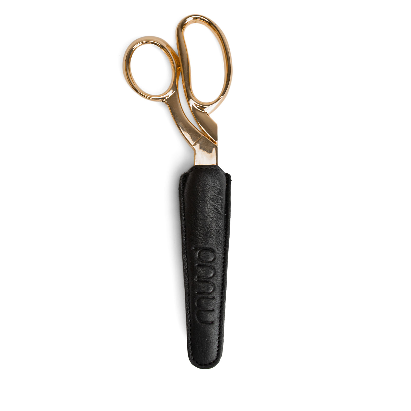 MUUD Etúi. Handgemaakt leren etui voor schaar 12x2x4cm - kleur Black