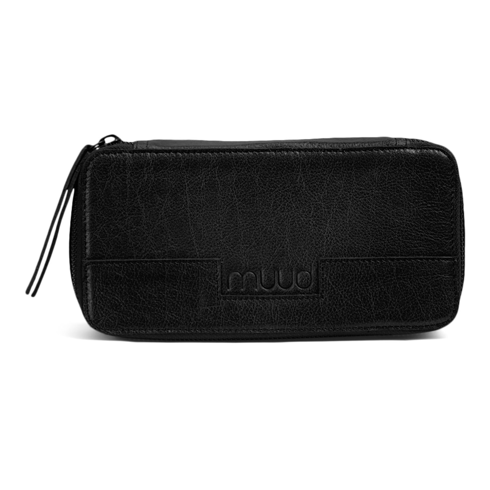 MUUD Hope. Handgemaakt leren etui 6x20cm - kleur Black