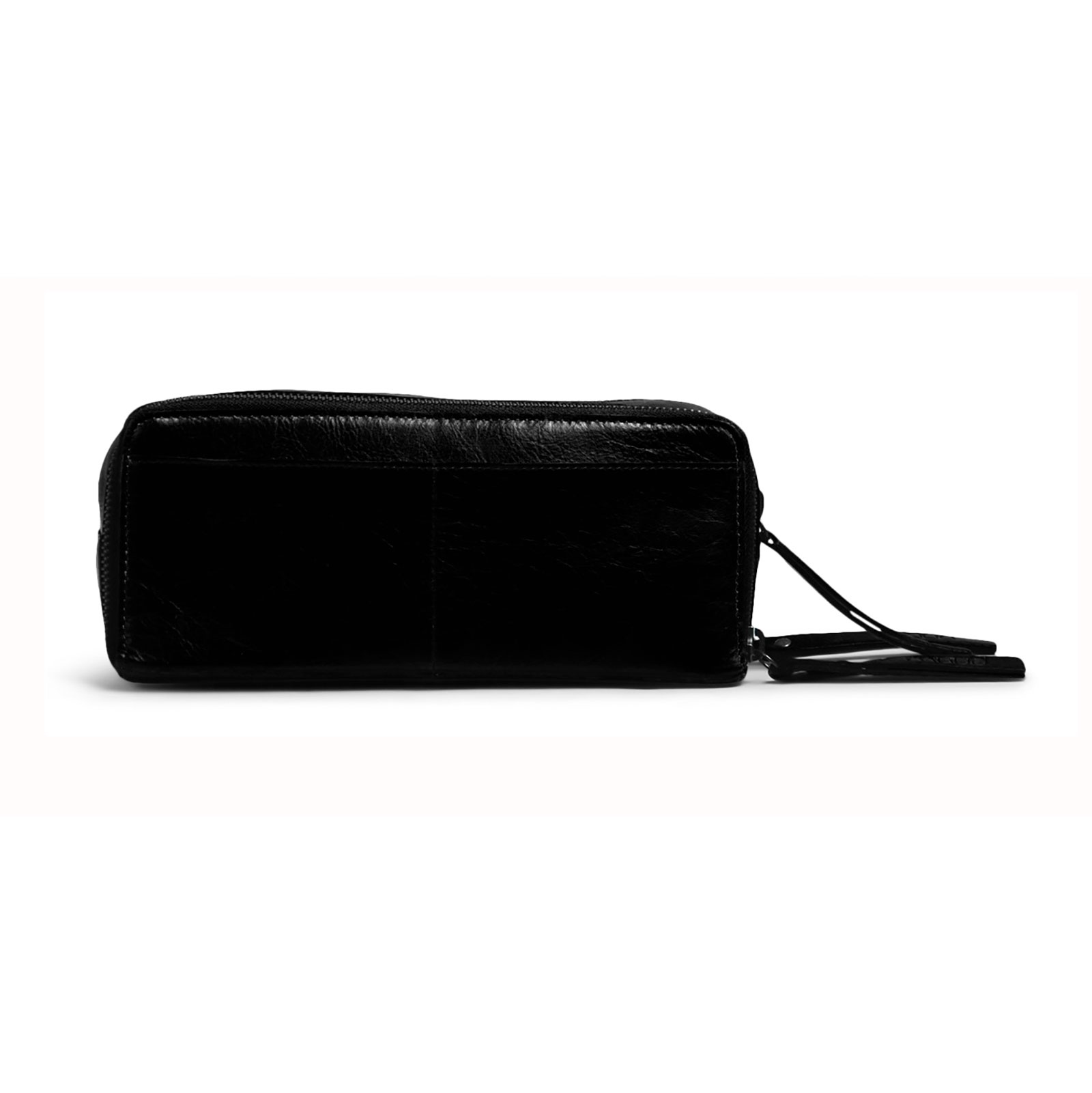 MUUD Harmony. Handgemaakt leren handwerktas. 9x22cm - kleur Black