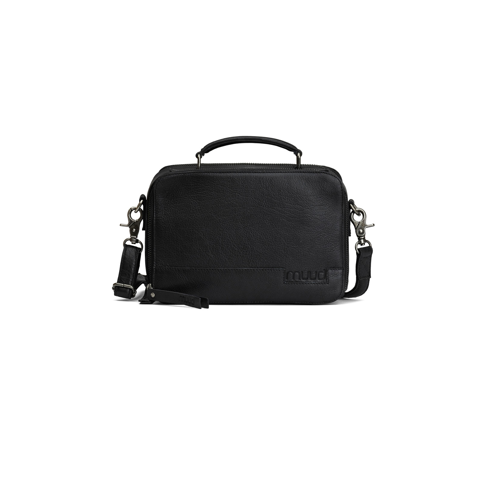 MUUD Lilly. Handgemaakt leren breitas 15x22x9cm - kleur Black