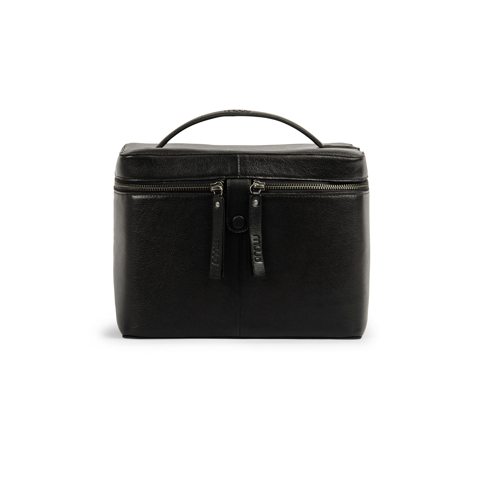 MUUD Lexi. Handgemaakt leren ruime handwerktas. 20x26cm - kleur Black