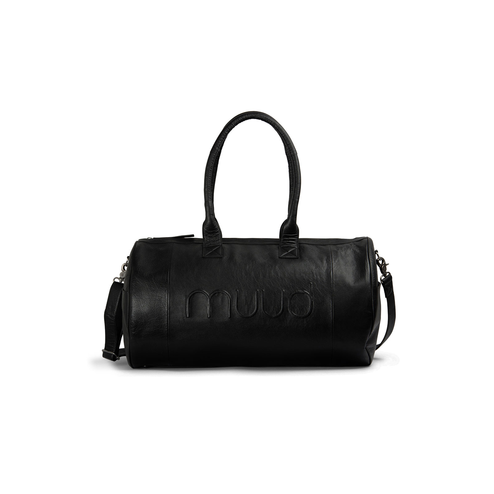 MUUD Drew. Handgemaakt leren toilettas 28x28x50cm - kleur Black