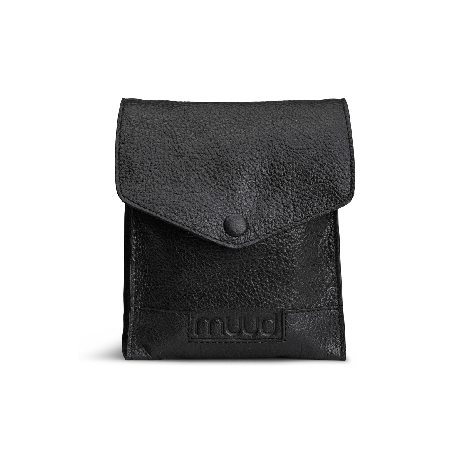 MUUD Betina. Handgemaakt leren etui voor verwisselbare breinaalden 17x13xO23cm - kleur Black