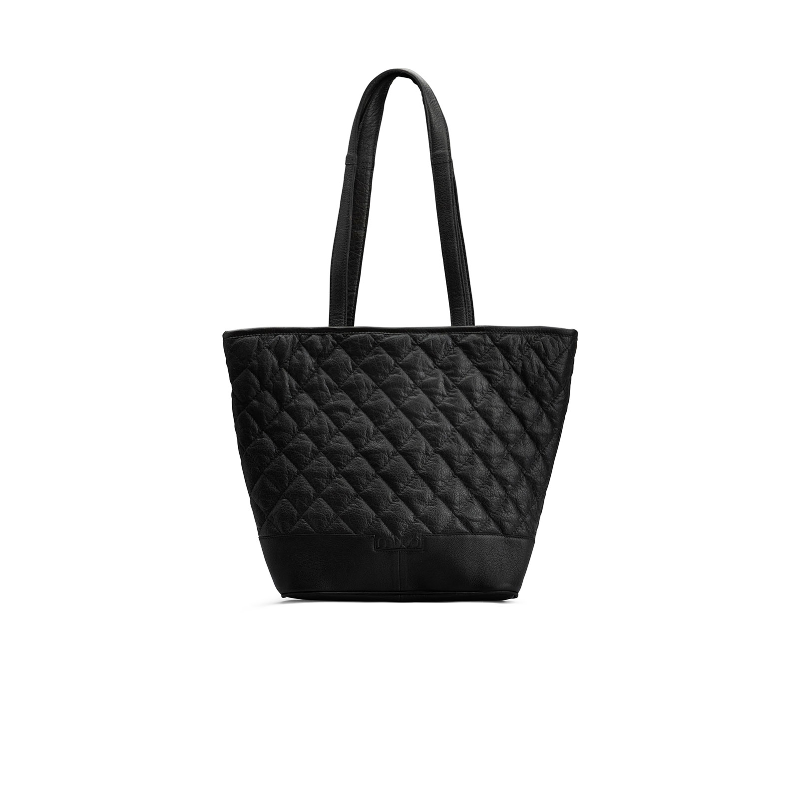 MUUD Betsy. Handgemachte exclusive Ledershopper 36x43x30cm - kleur Black