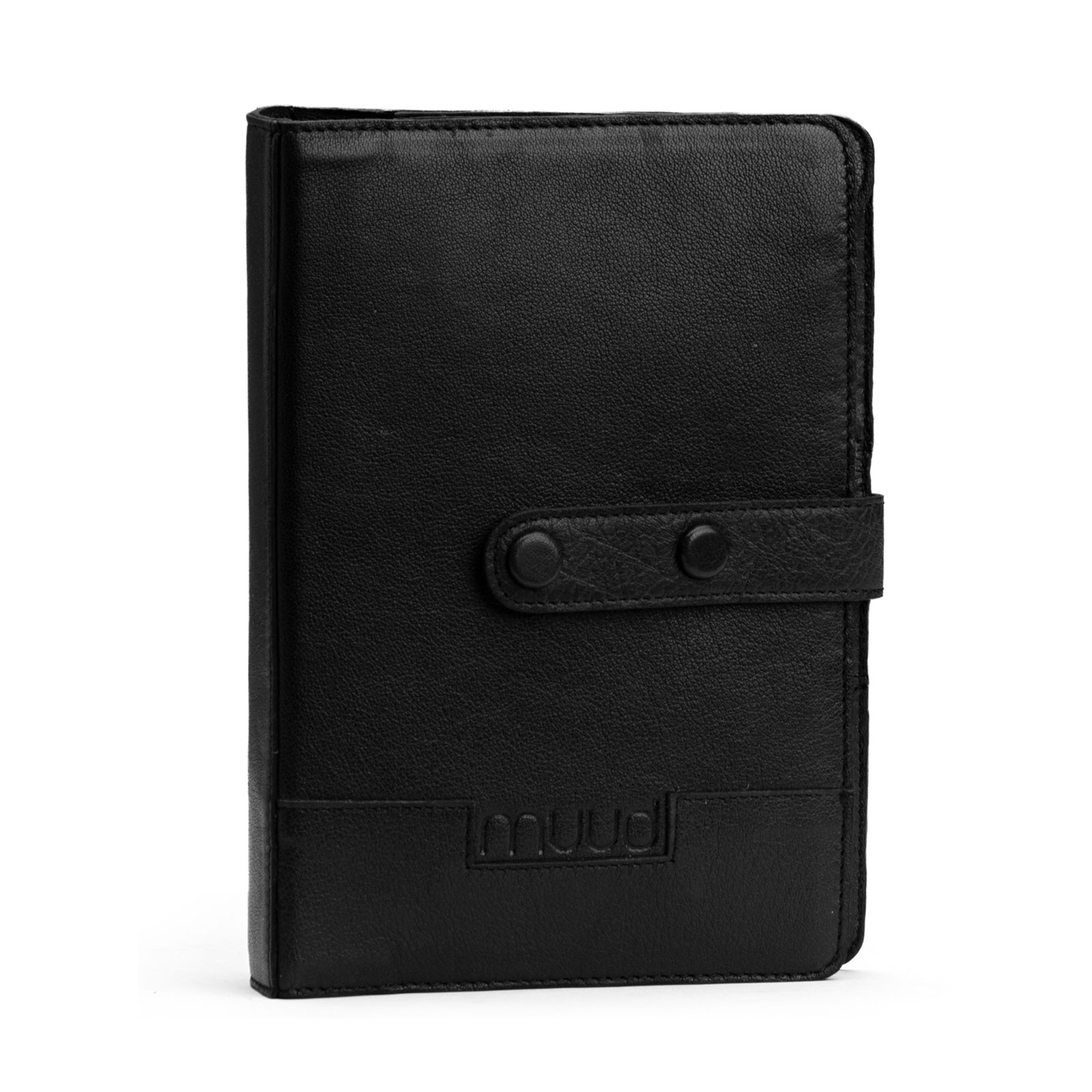 MUUD Carita. Handgemaakt leren etui 15 x 22 x 6 cm - kleur Black