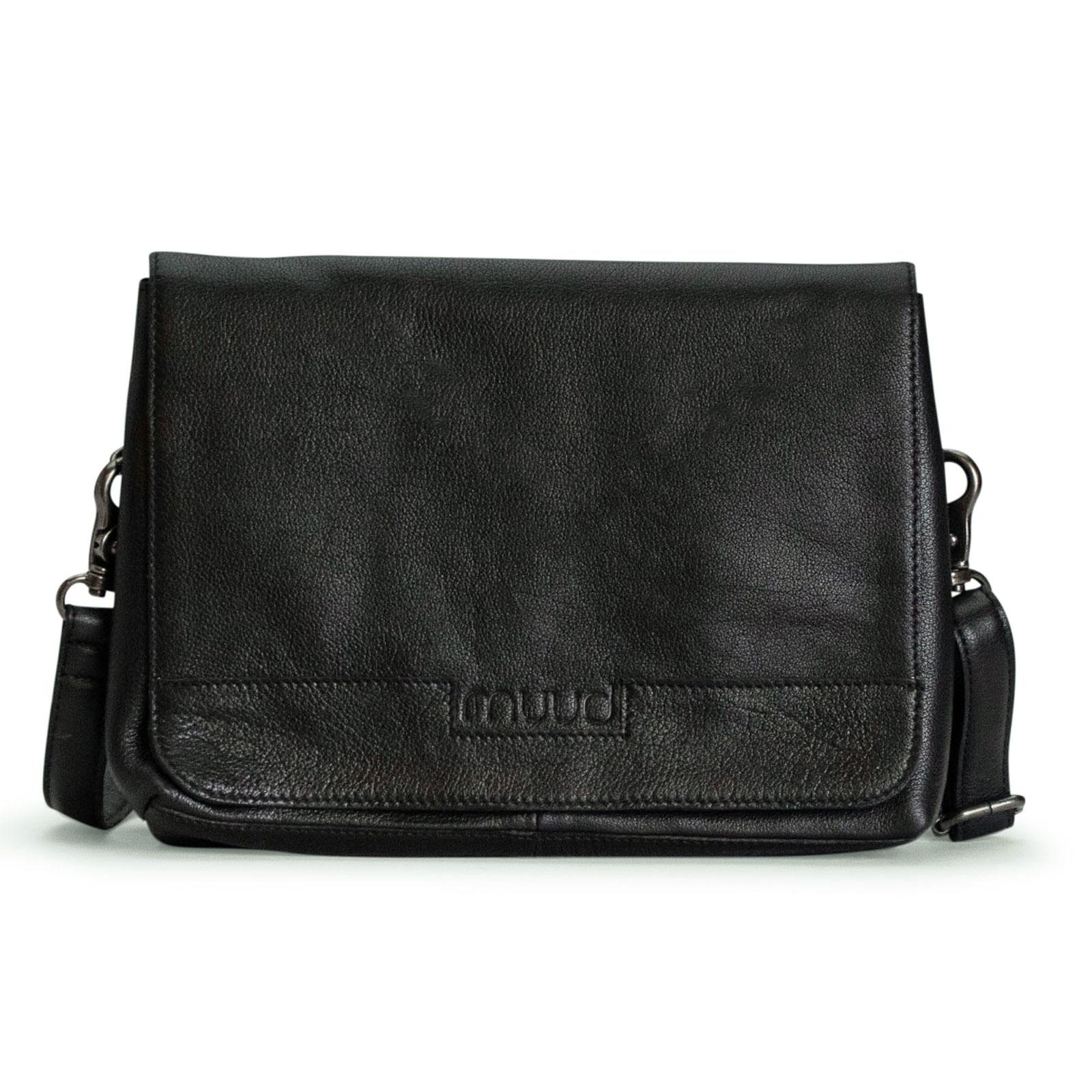 MUUD QB-4618R2 Fee Handgemaakte crossbody tas met opbergruimte voor haak- of breinaalden - kleur Black