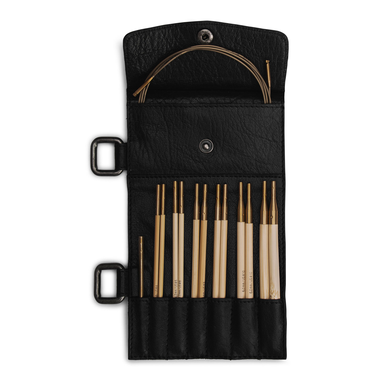 MUUD Carita D Handgemaakt leren etui - kleur Black